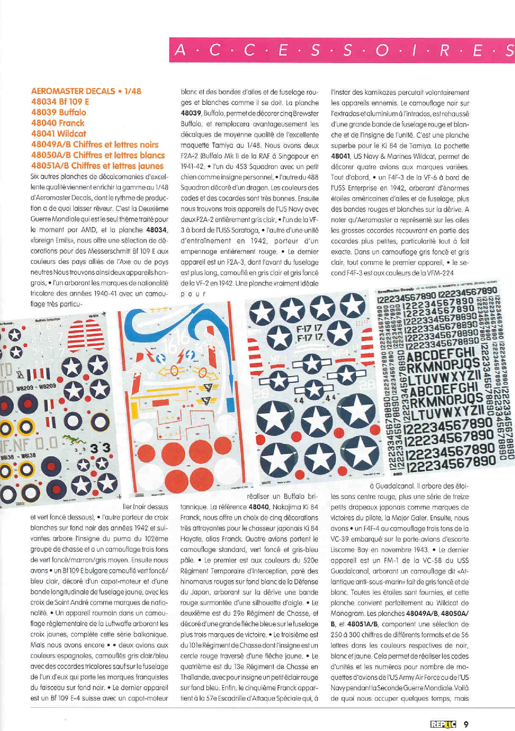 Replic 026 - P-38J Lightning, Vought V-156F Vindicator, Bachem Ba-349 Natter